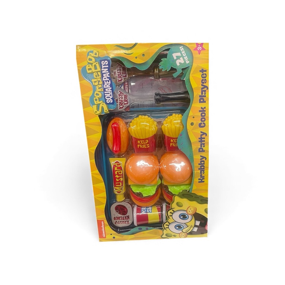 Nickelodeon SpongeBob Krabby Patty Cook Playset – 21 Pieces